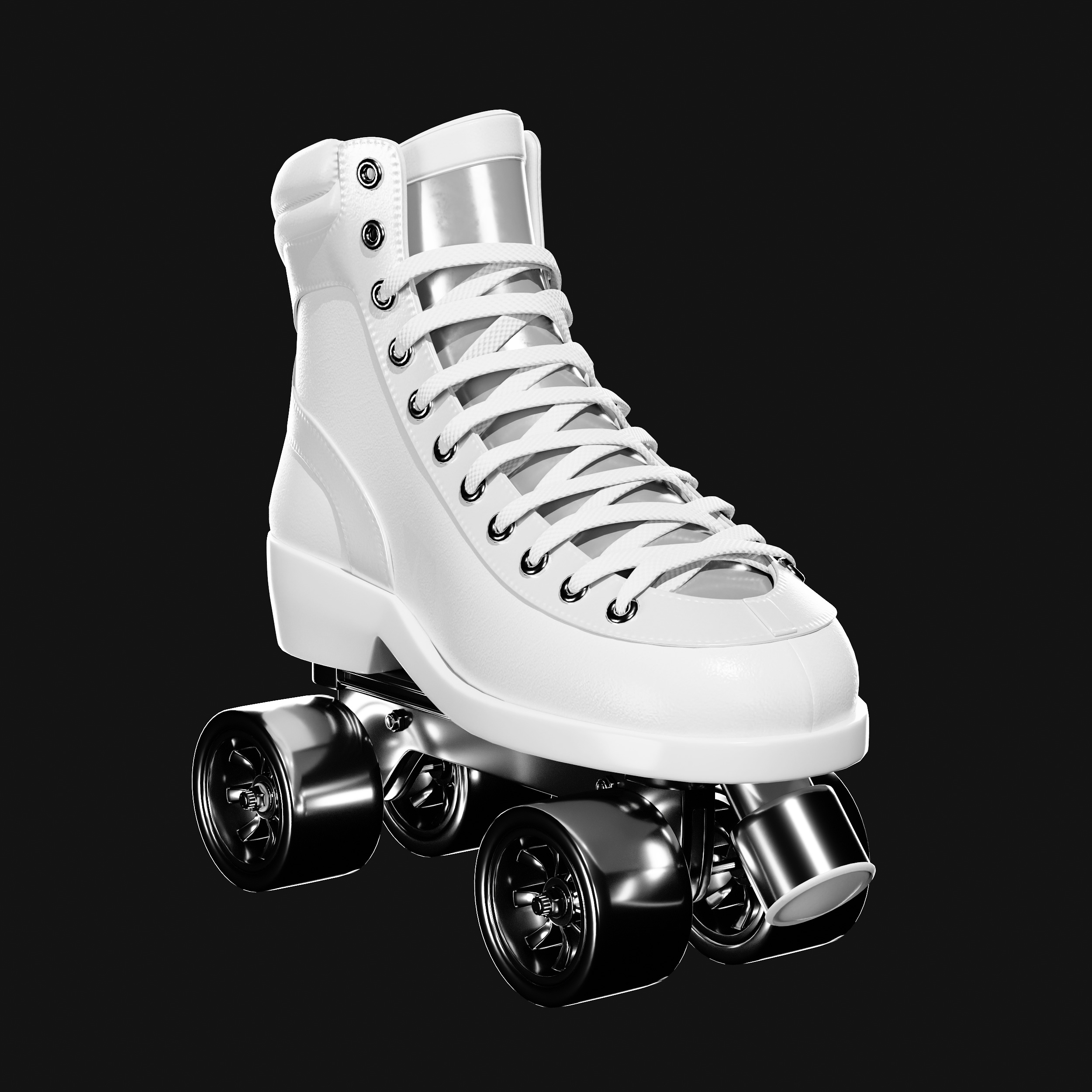 Quad Roller Skate 3D model_34