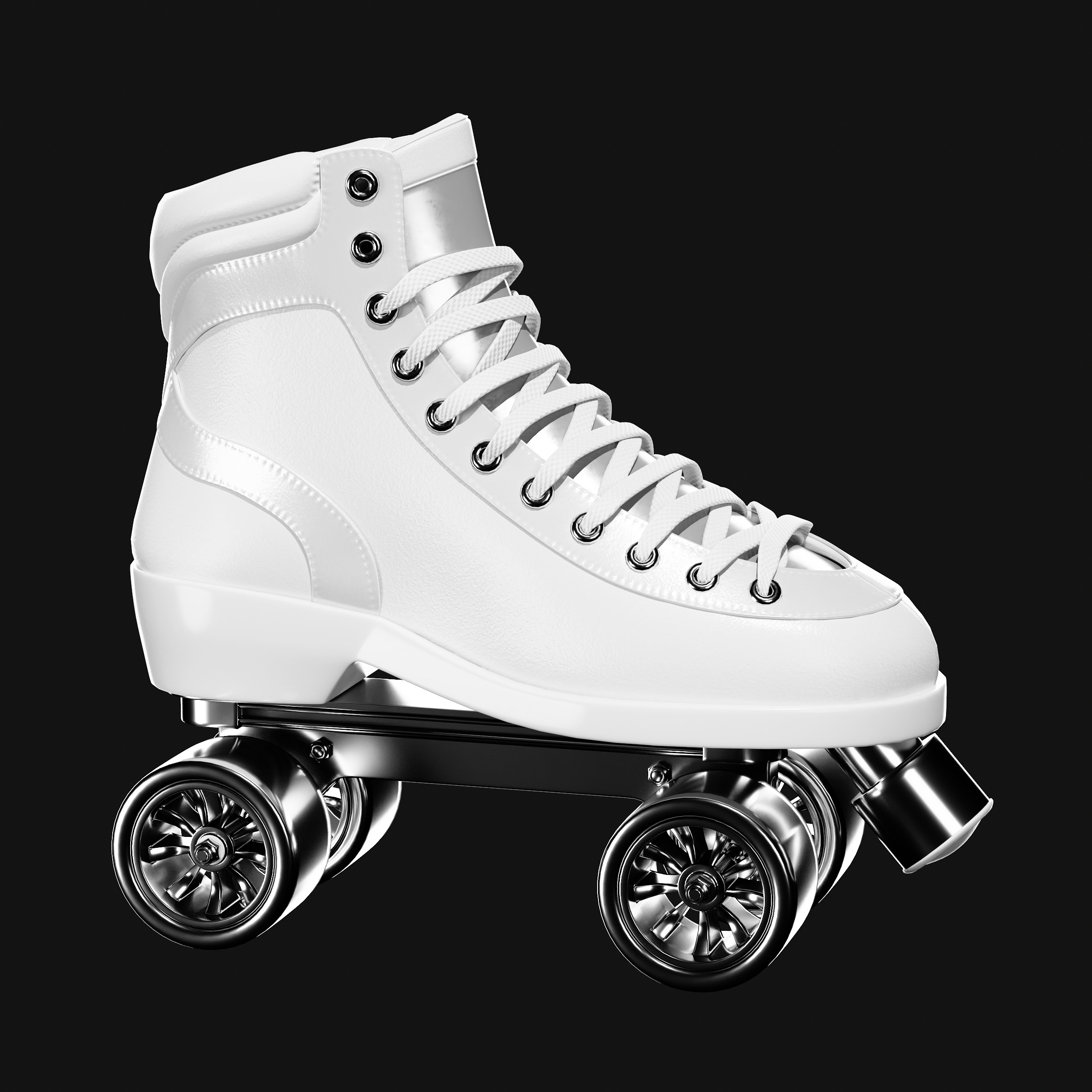Quad Roller Skate 3D model_35