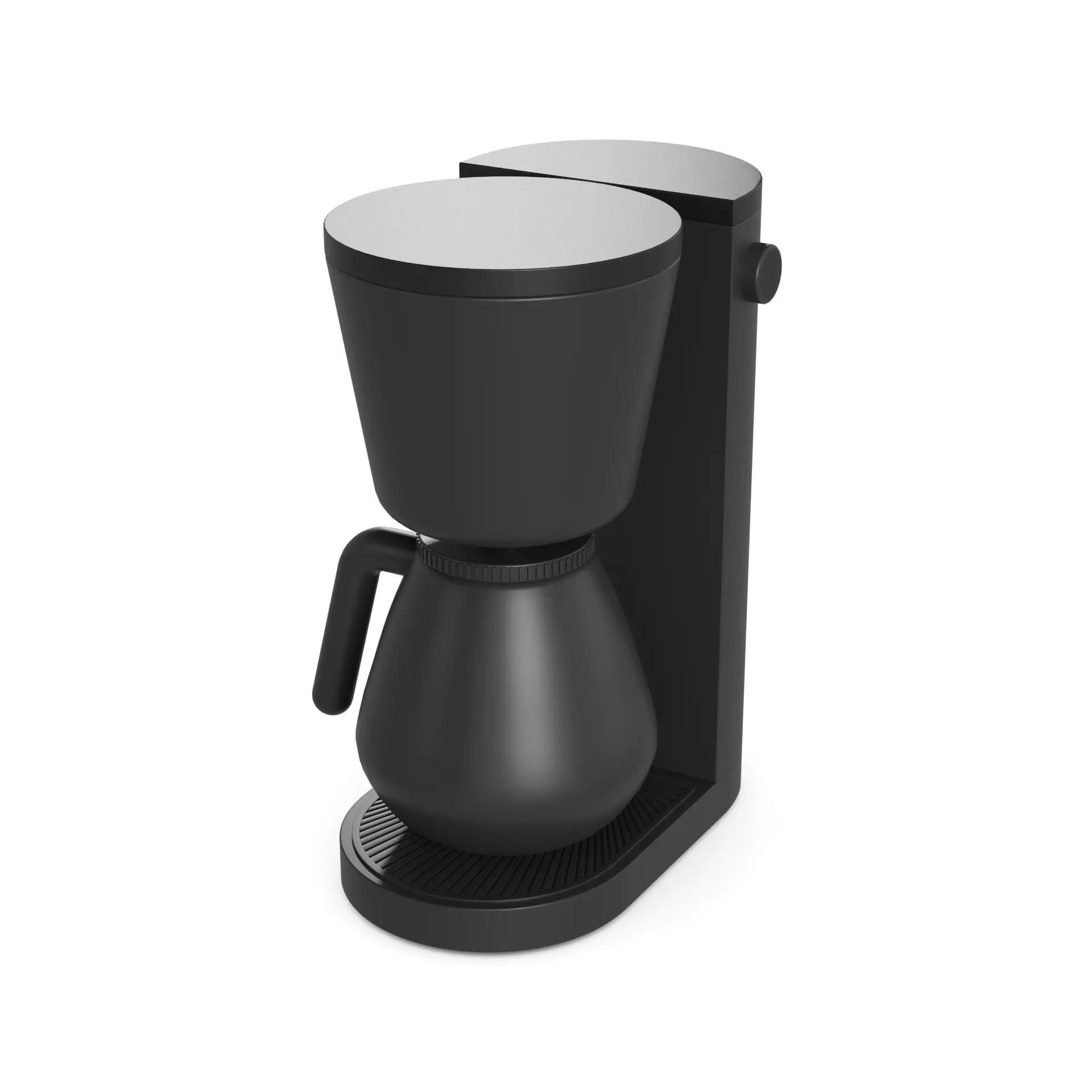 Filter coffee maker Low-poly 3D model_0