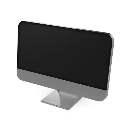 Computer All in one Low-poly 3D model