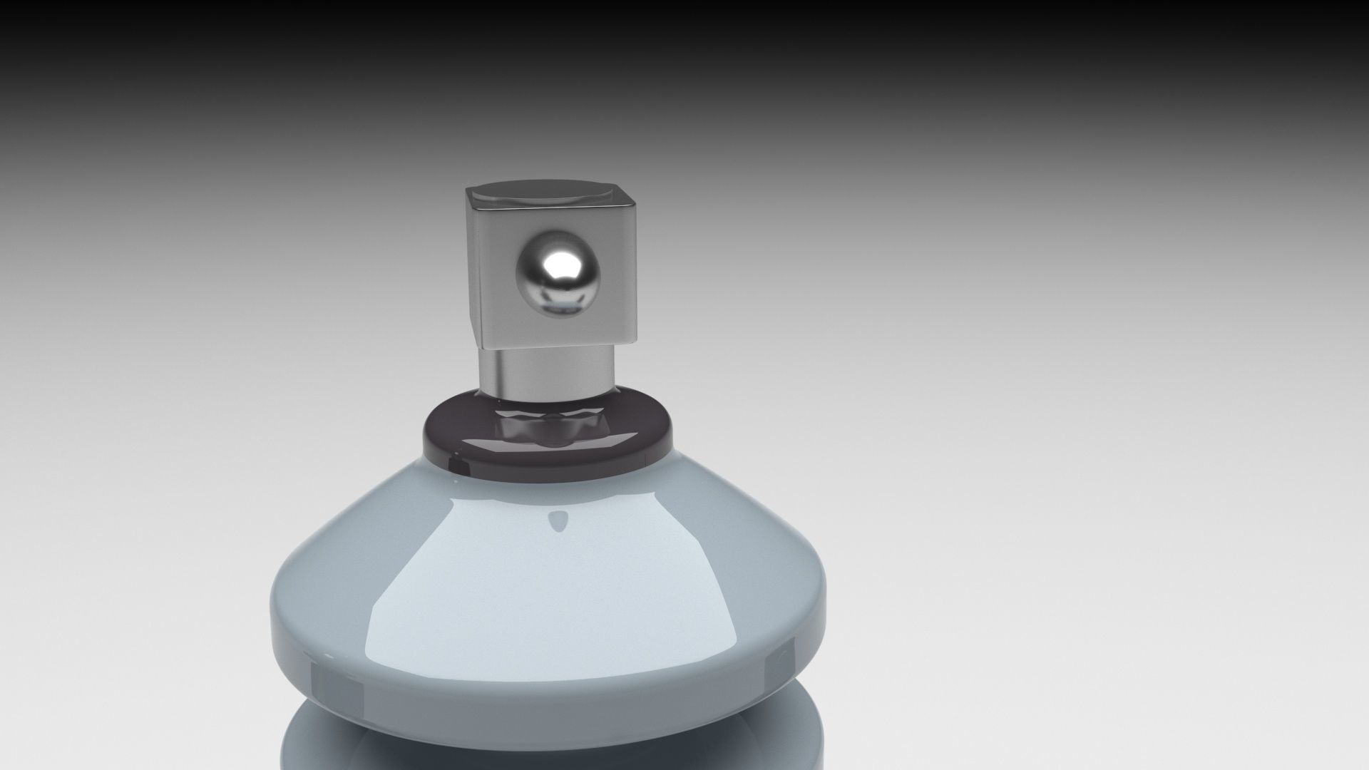 High Voltage Porcelain Insulators Set 3D model_5