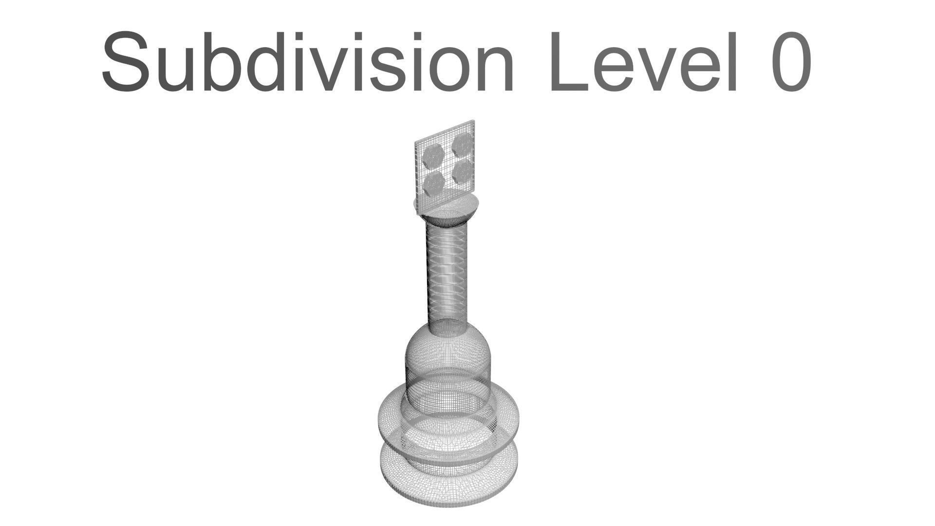 High Voltage Porcelain Insulators Set 3D model_35