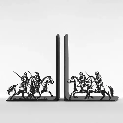 Medieval Cavalry Bookends 3D print model