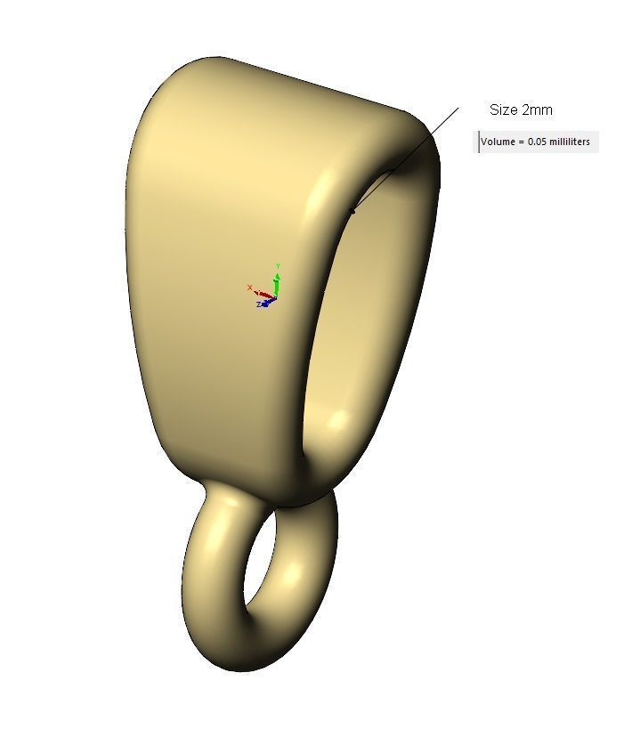 Bail hoop link mini collection 3D print model_12