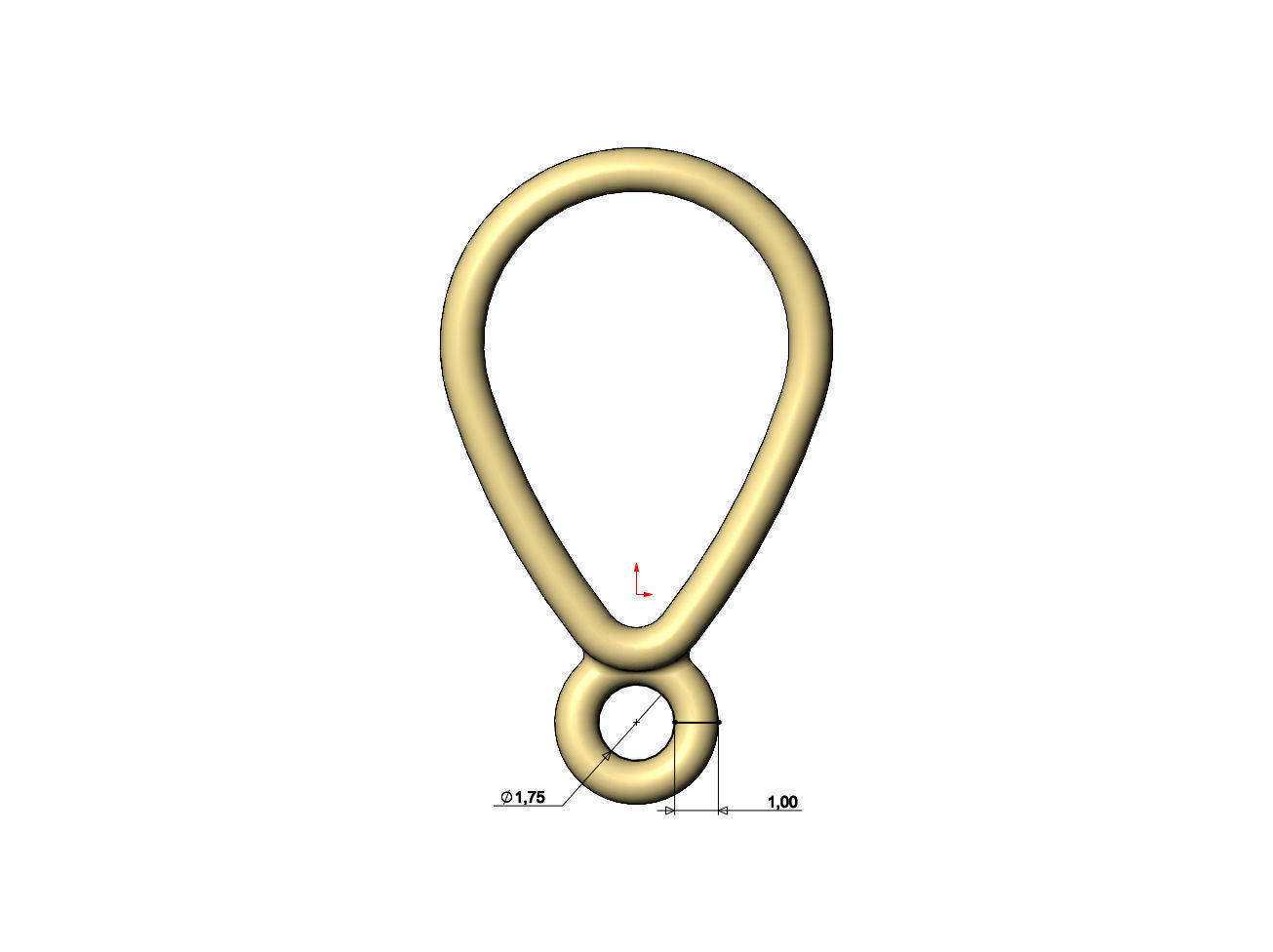 Bail hoop link mini collection 3D print model_8