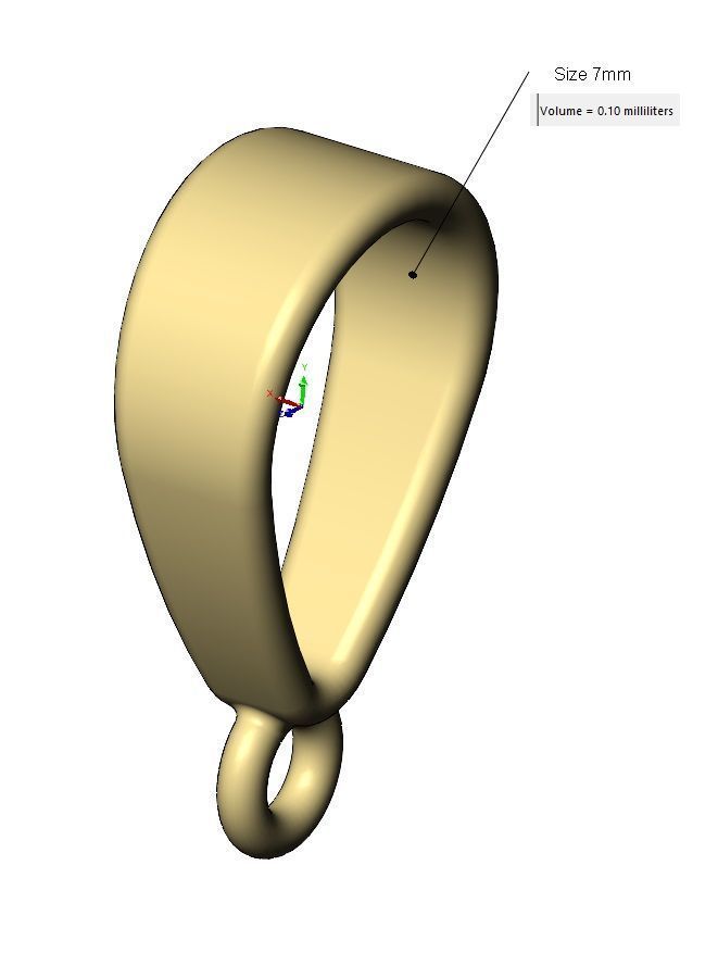 Bail hoop link mini collection 3D print model_11