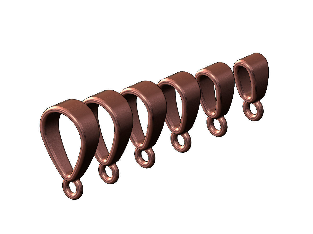 Bail hoop link mini collection 3D print model_9