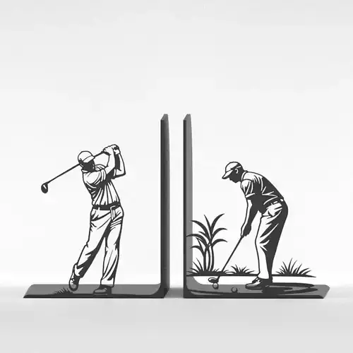 Golf Bookends 3D print model