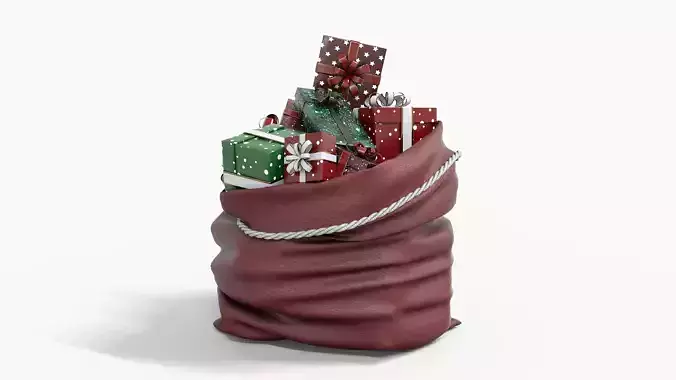 Santa Gifts with Bag For Christmas
