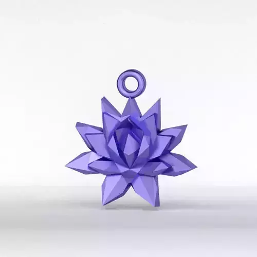 Minimal Lotus Pendant