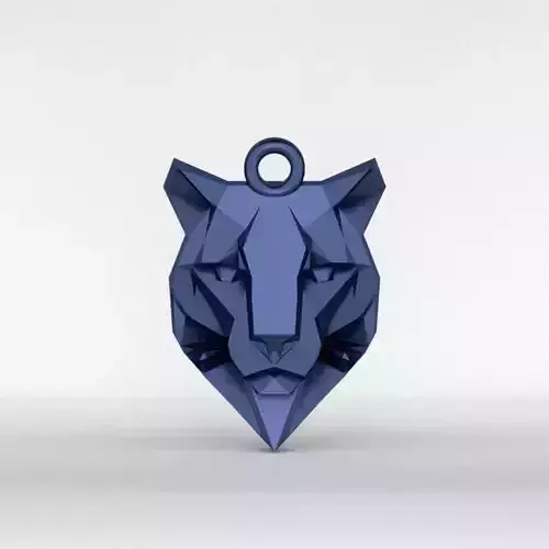 Minimal Mountain Lion Pendant
