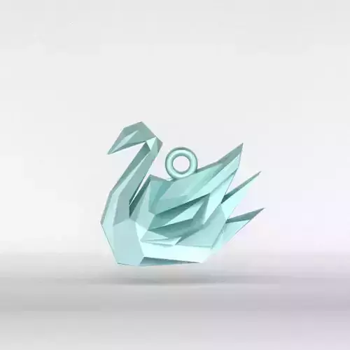 Minimal Swan Pendant 3D print model