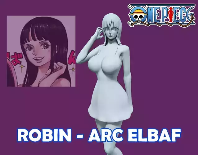 ROBIN FANART - ELBAF ARC - ONE PIECE - 3d print