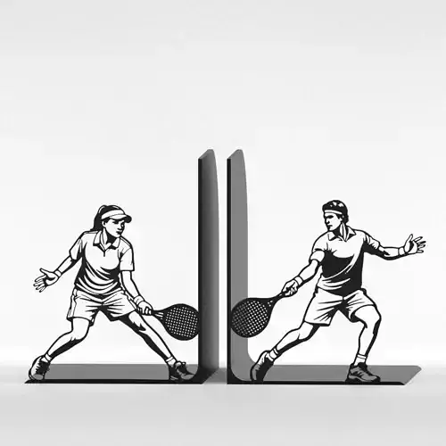 Tennis Players Bookends 3D print model