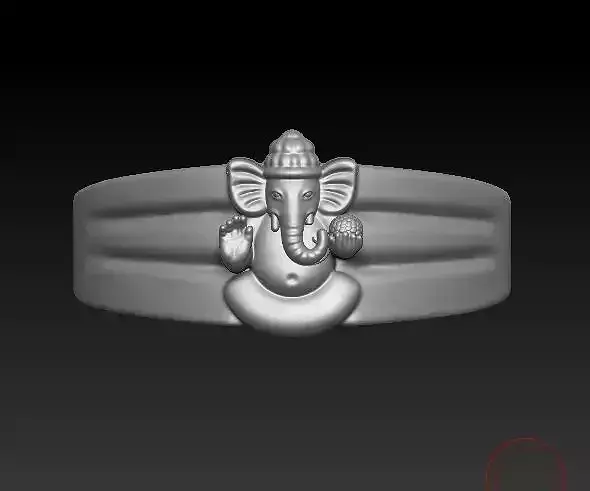 Ganesh Ring 3D print model