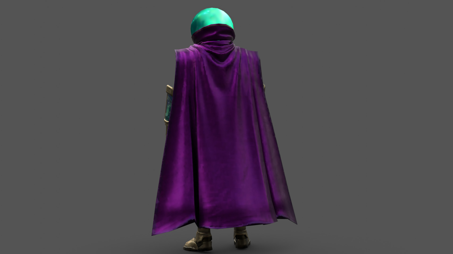 Mysterio 3D Model Rigged Game-Ready Character Low-poly 3D model_10