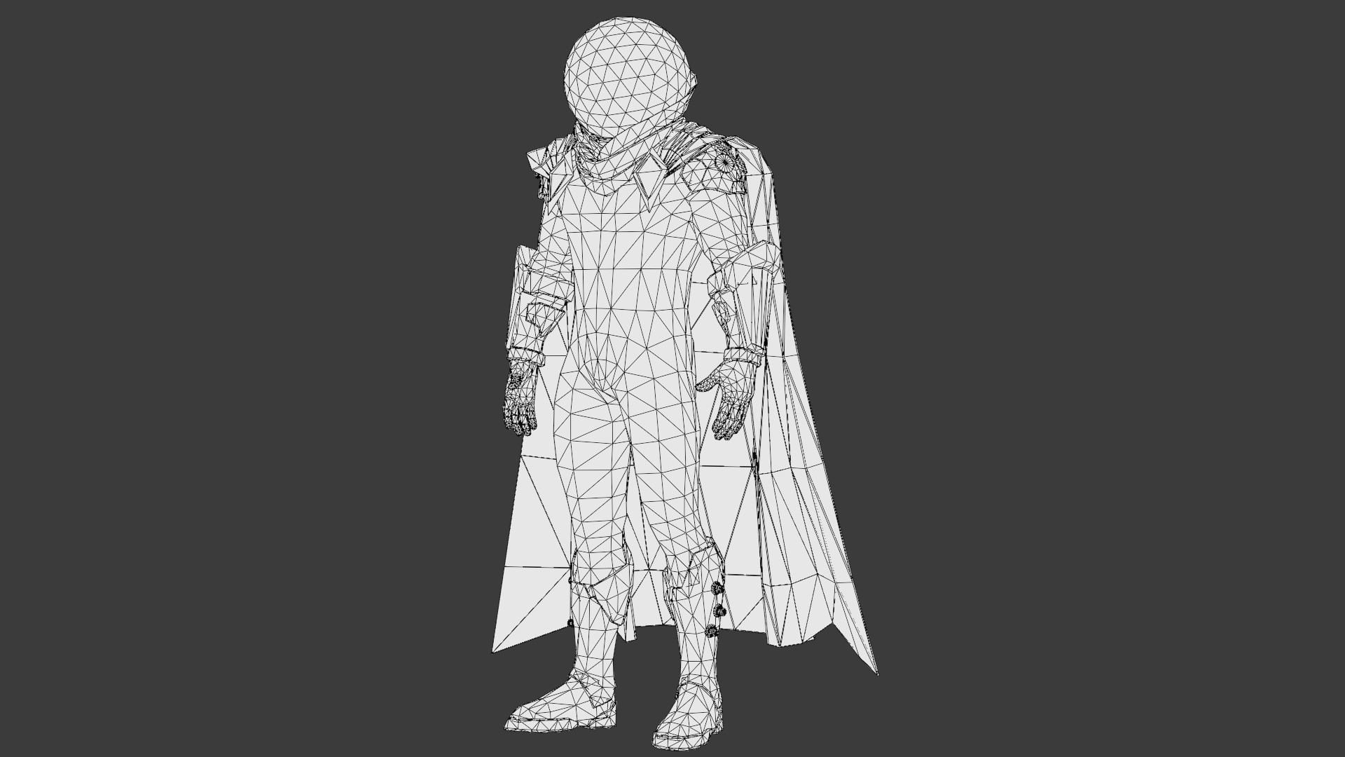 Mysterio 3D Model Rigged Game-Ready Character Low-poly 3D model_22