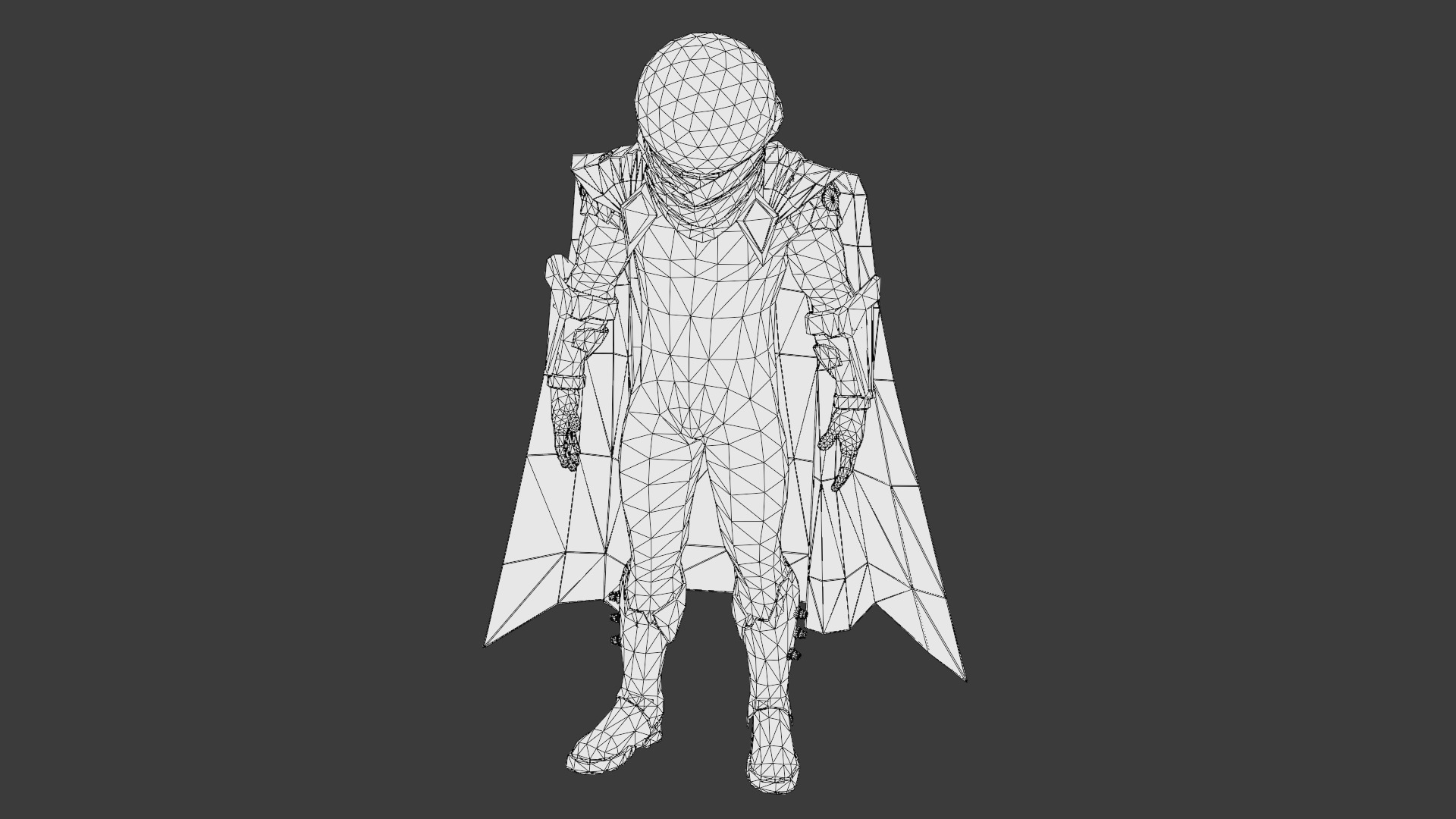 Mysterio 3D Model Rigged Game-Ready Character Low-poly 3D model_30