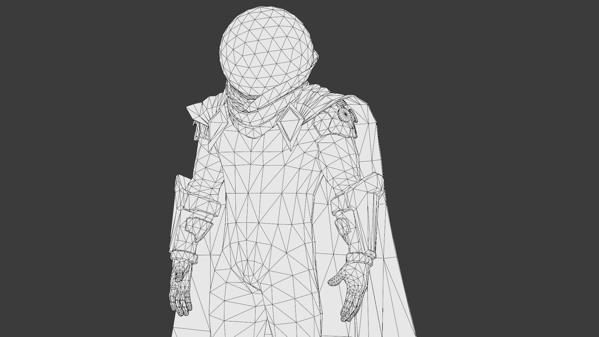 Mysterio 3D Model Rigged Game-Ready Character Low-poly 3D model_32