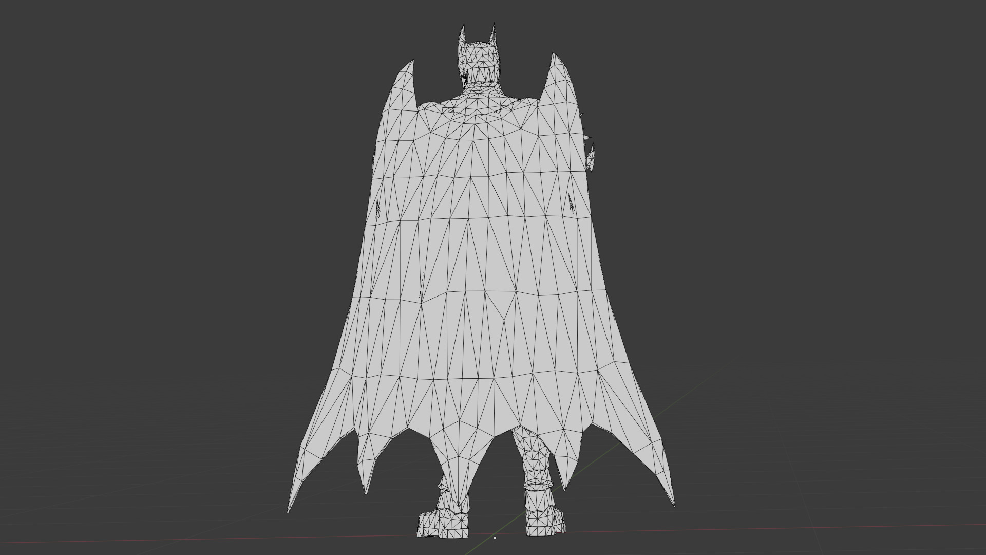 Hellbat Armor 3D Model Rigged Game-Ready Character Low-poly 3D model_35