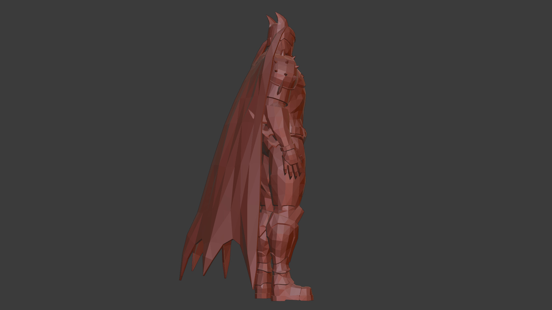 Hellbat Armor 3D Model Rigged Game-Ready Character Low-poly 3D model_22