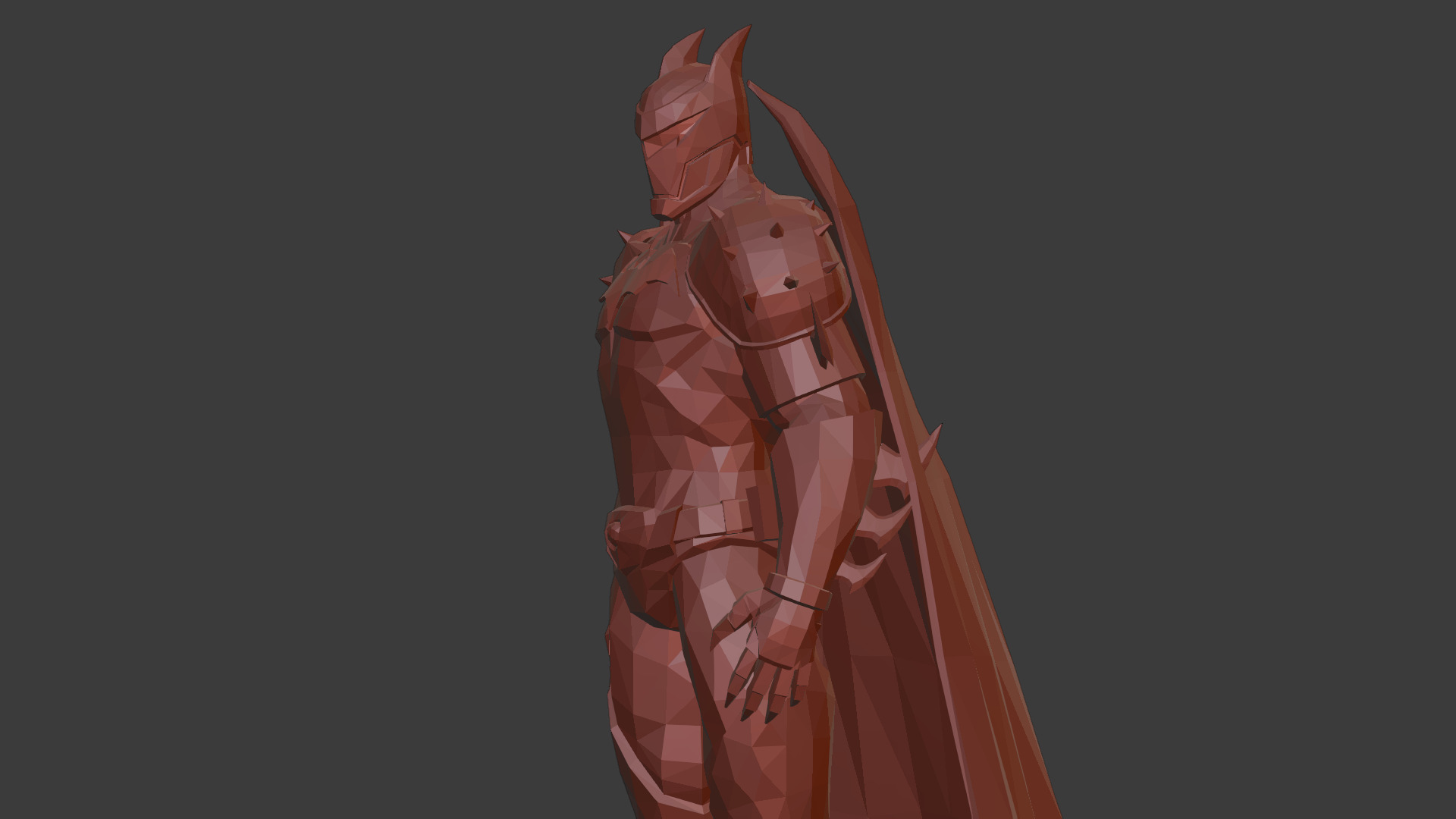 Hellbat Armor 3D Model Rigged Game-Ready Character Low-poly 3D model_20