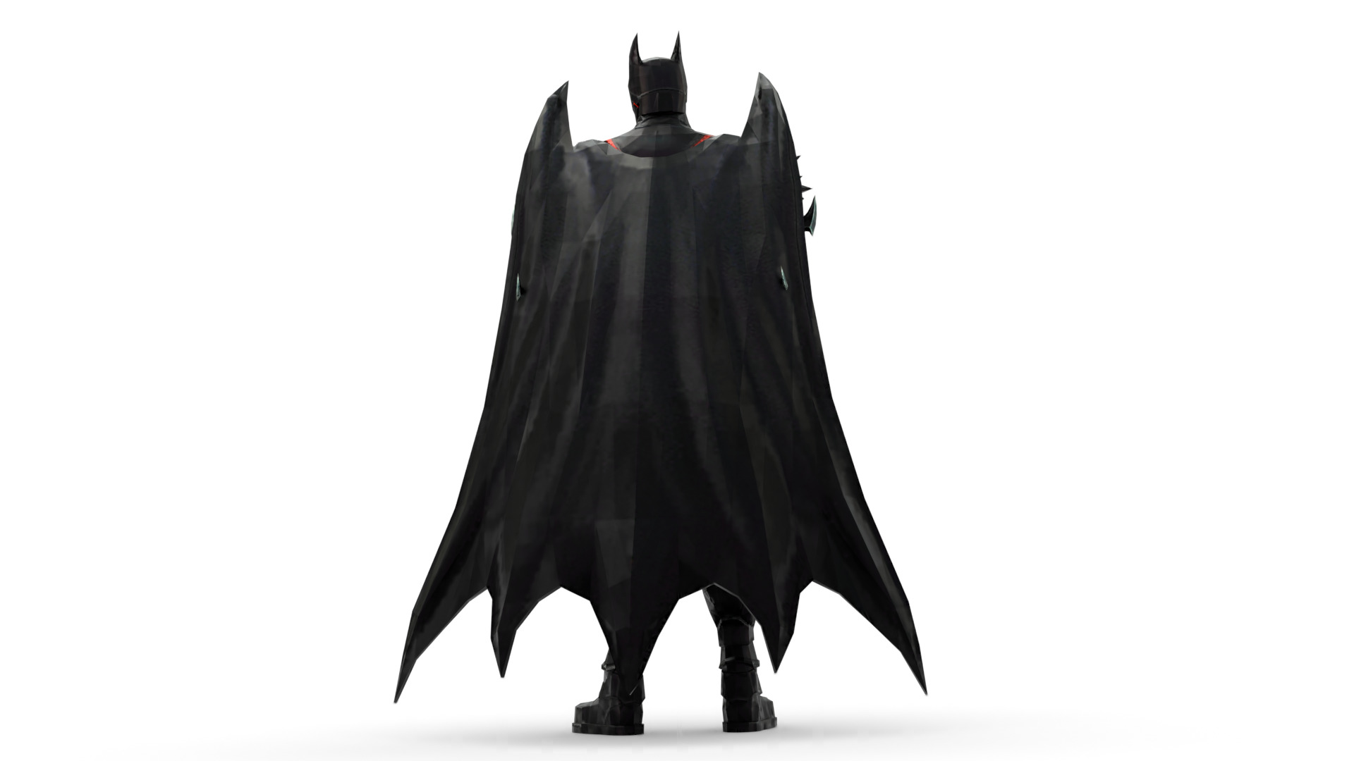 Hellbat Armor 3D Model Rigged Game-Ready Character Low-poly 3D model_13