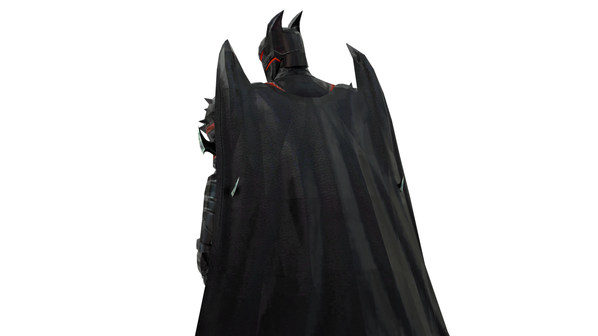 Hellbat Armor 3D Model Rigged Game-Ready Character Low-poly 3D model_10