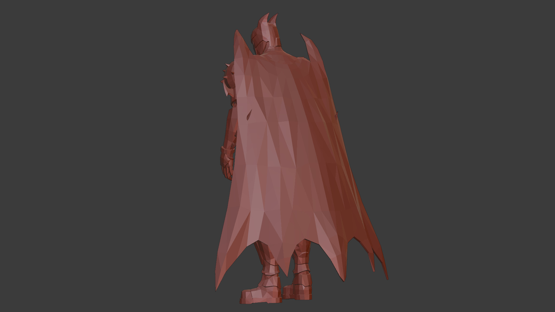 Hellbat Armor 3D Model Rigged Game-Ready Character Low-poly 3D model_18