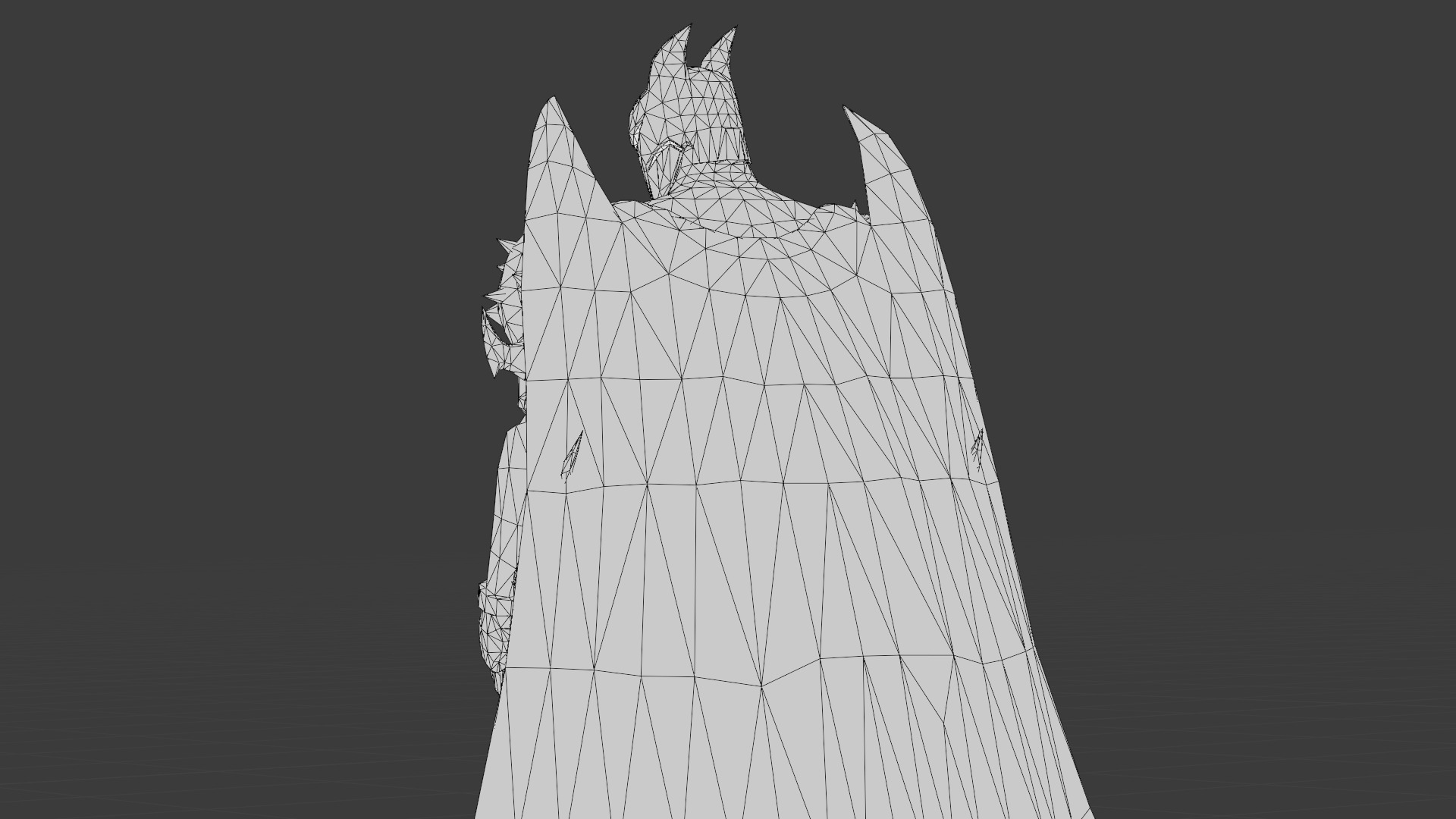 Hellbat Armor 3D Model Rigged Game-Ready Character Low-poly 3D model_36