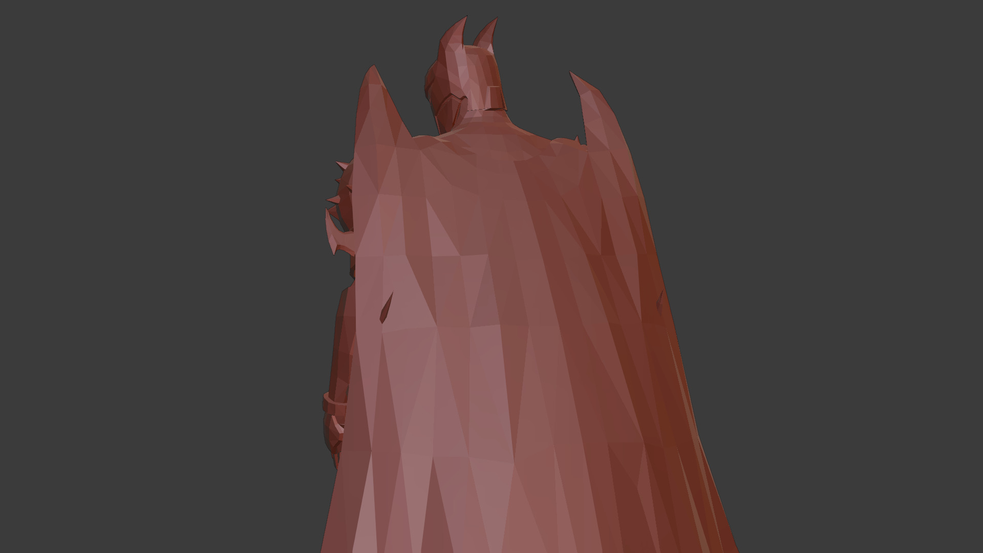 Hellbat Armor 3D Model Rigged Game-Ready Character Low-poly 3D model_27
