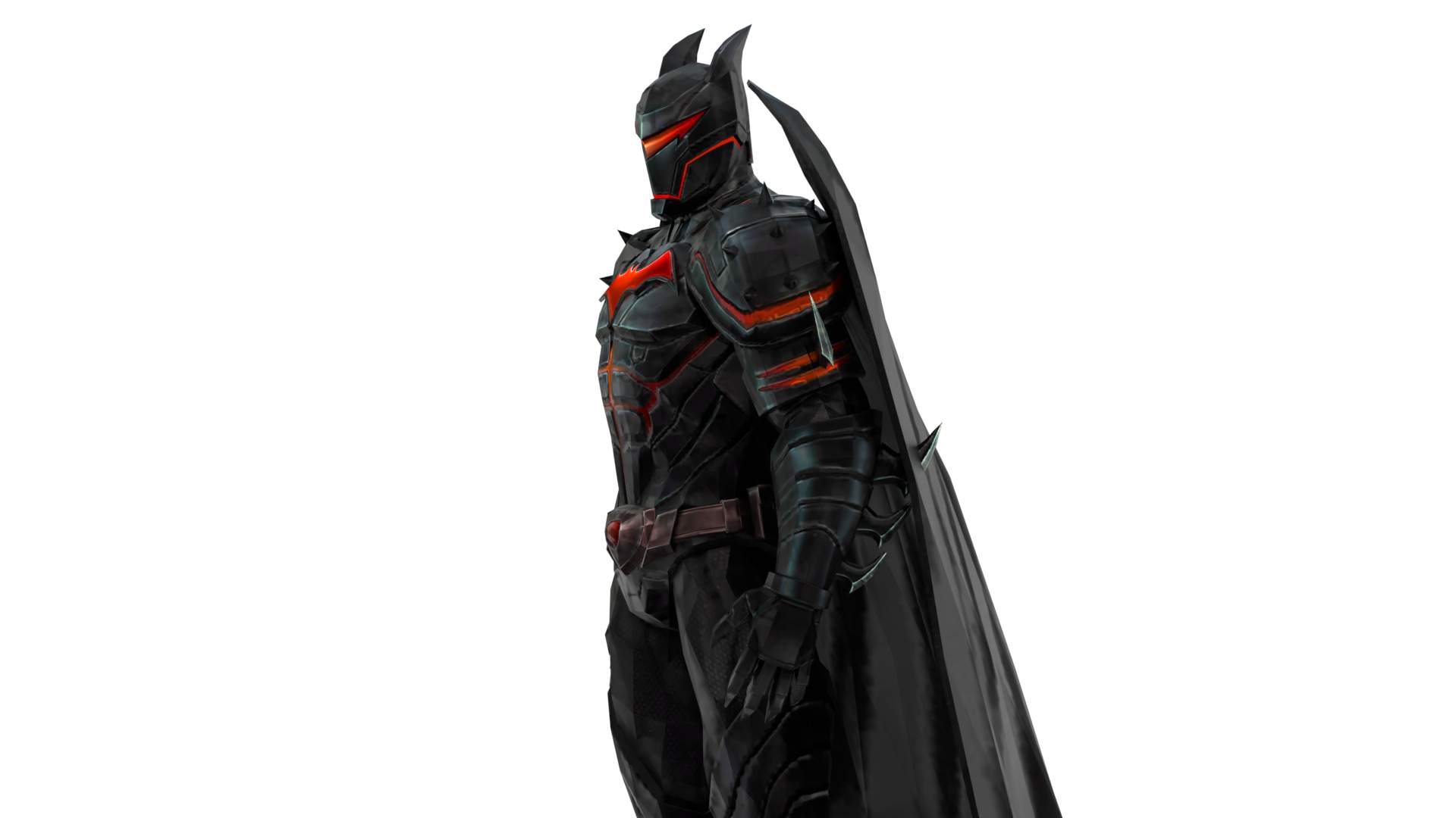 Hellbat Armor 3D Model Rigged Game-Ready Character Low-poly 3D model_5