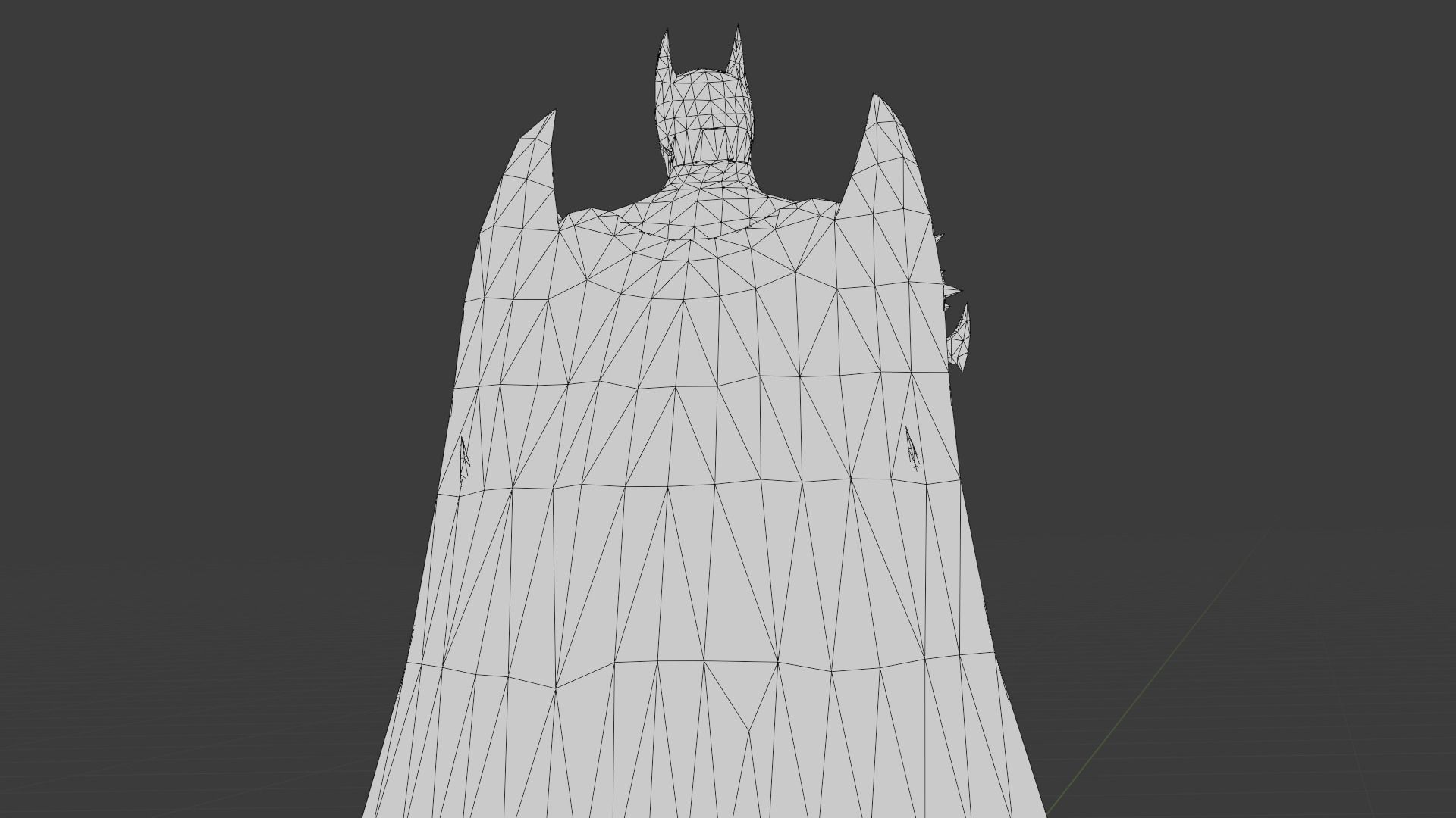 Hellbat Armor 3D Model Rigged Game-Ready Character Low-poly 3D model_28