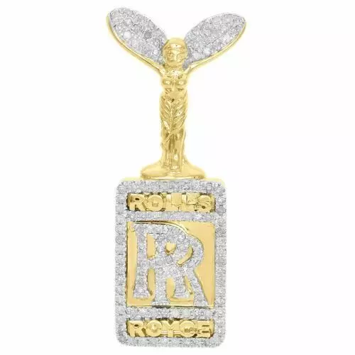 Luminous Elegance Rolls Royce Emblem Pendant 3D print model
