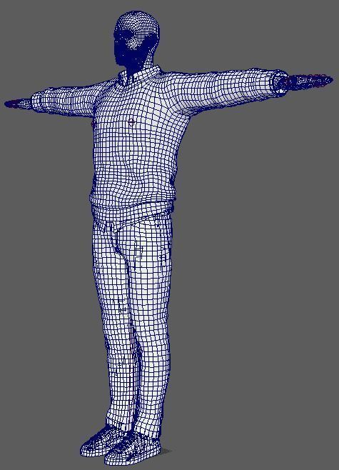 Aaron Paul Character Low-poly 3D model_21