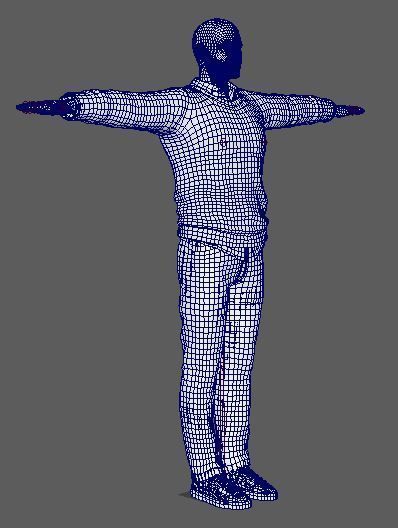 Aaron Paul Character Low-poly 3D model_24