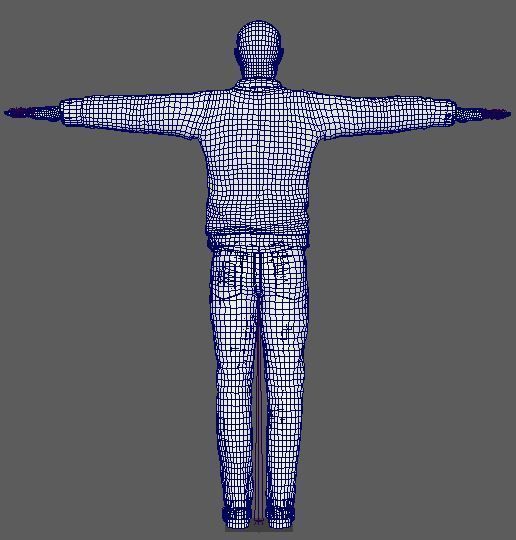 Aaron Paul Character Low-poly 3D model_23