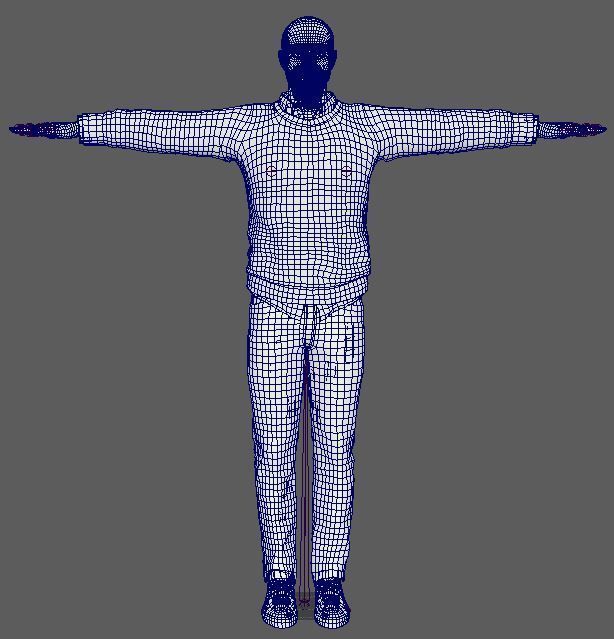 Aaron Paul Character Low-poly 3D model_20