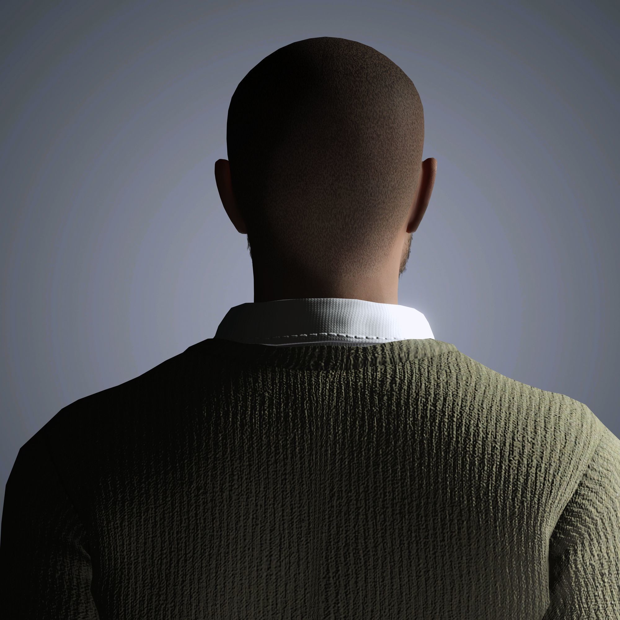 Aaron Paul Character Low-poly 3D model_5