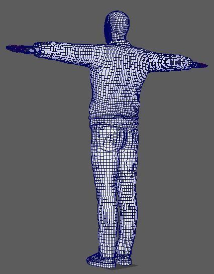 Aaron Paul Character Low-poly 3D model_22