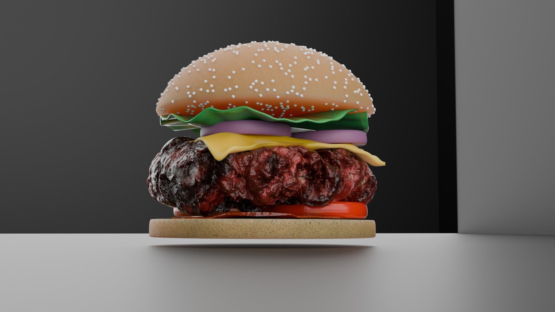  Burger 3D Model Free 3D model_5