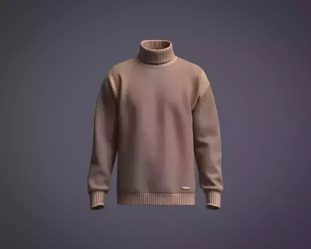 Mens turtleneck sweatshirt style sweater
