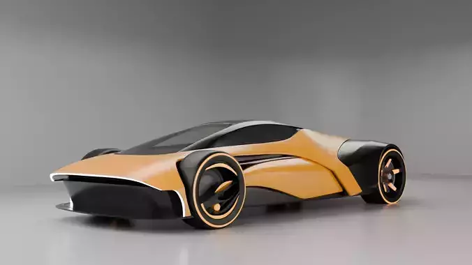 Concept Racing Car 3D Model