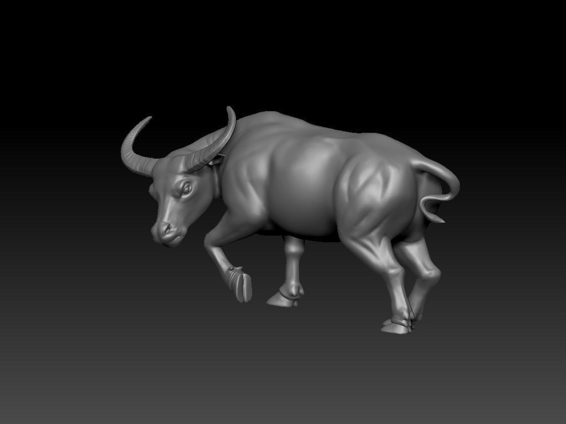 Buffalo asian 3D print model_2
