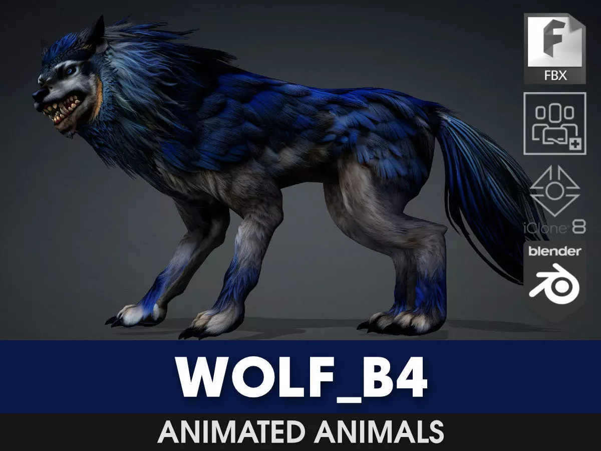 Wolf-B4 3D model