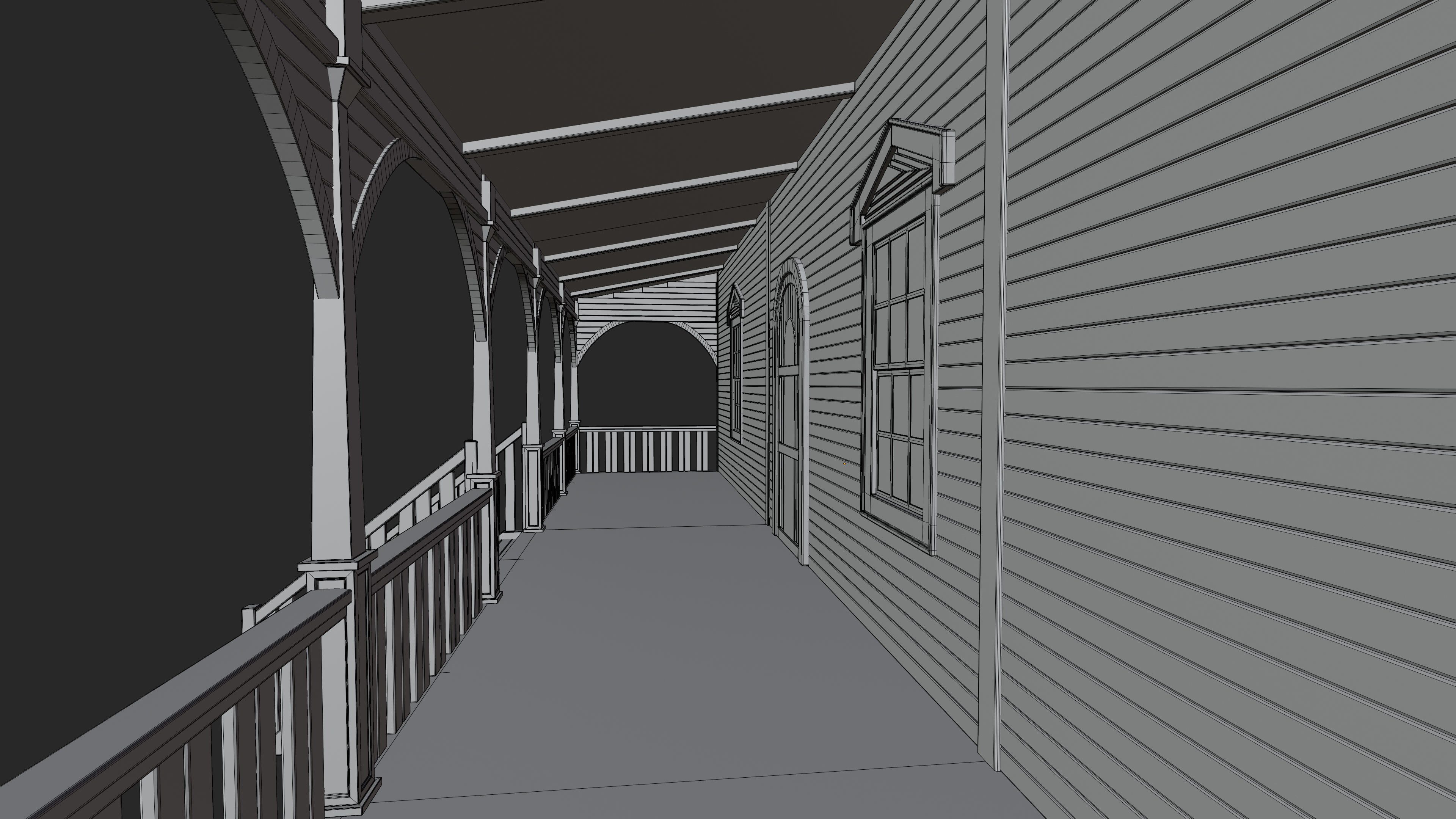 Old Abandoned House 1 3D model_15