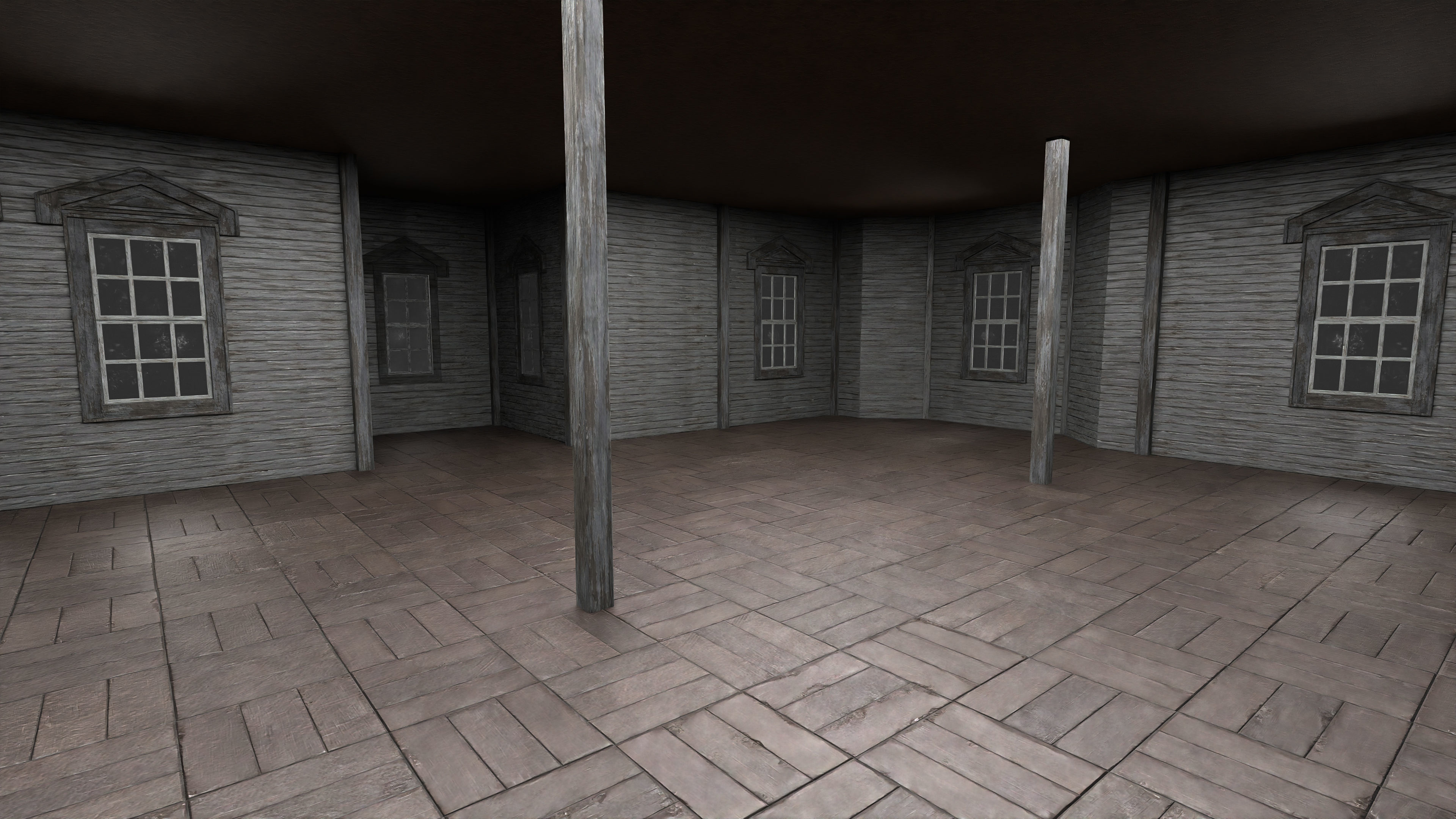 Old Abandoned House 1 3D model_8