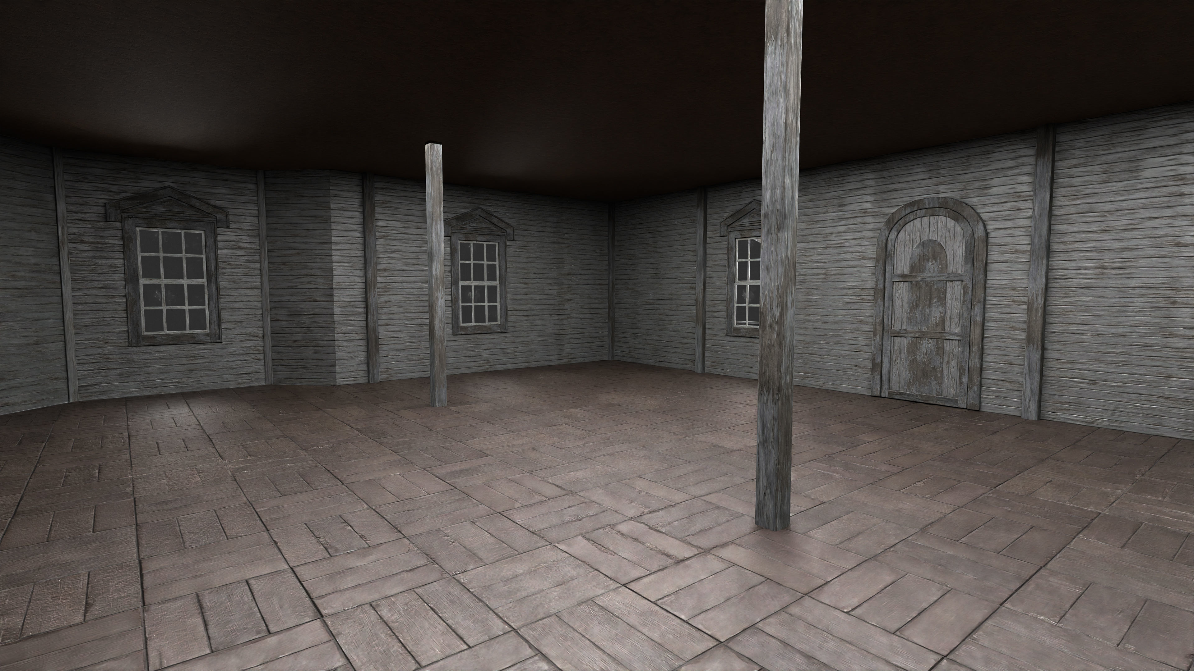 Old Abandoned House 1 3D model_11