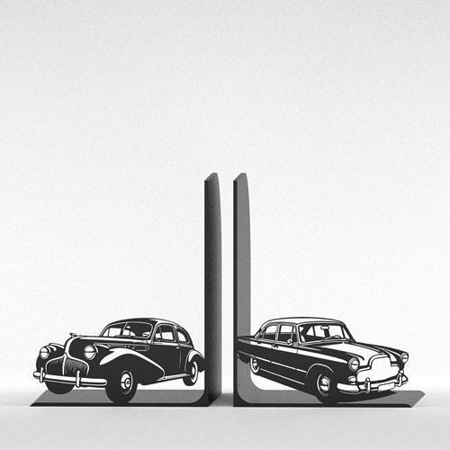 Classic Cars Bookends 3D print model