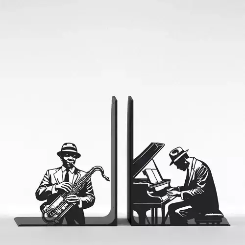 Jazz Bookends 3D print model